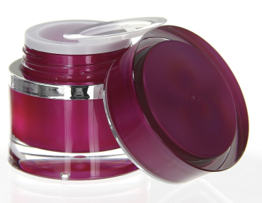 Preview: 15 ml Round Acryl Tiegel Doppelwandig OCEAN Pink