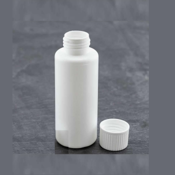 100 ml Rundflasche weiß HDPE