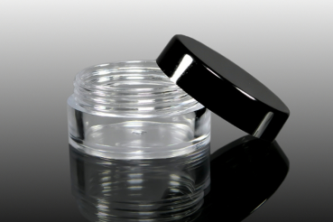 10 ml Acryldose Schraubdose Rund Deckel Schwarz S39