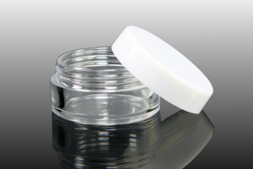 10 ml Acryldose Schraubdose Rund Deckel Weiss S39