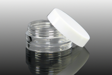 8 ml Acryldose Schraubdose Rund Deckel Weiss S4