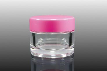 30 ml Round SAN Tiegel mit Deckel Pink S8