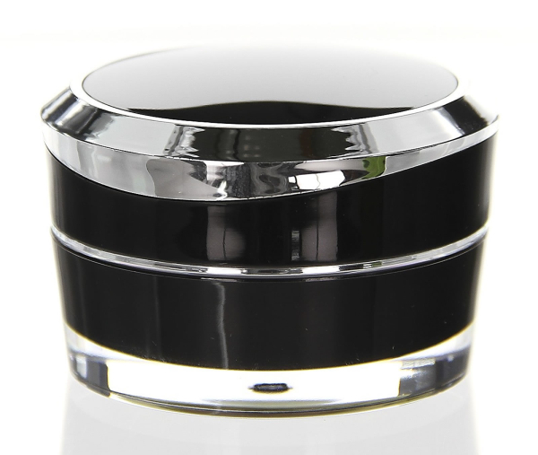 5 ml Round Acryl Tiegel Doppelwandig MARS Schwarz