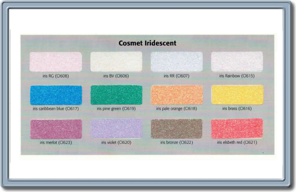 100g Cosmet Iridescent Glitter 12 Farben zur Auswahl CI 0,2 mm (008")