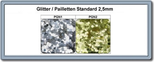 250g Glitter Glimmer 2,5 mm - 2 Farben zur Auswahl PGN