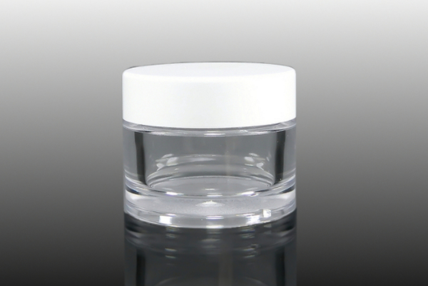 50 ml Round SAN Tiegel mit Deckel Weiss S33