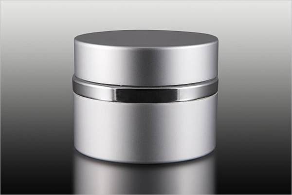 8 ml Aluminium Tiegel Silber mit Abdeckscheibe S38