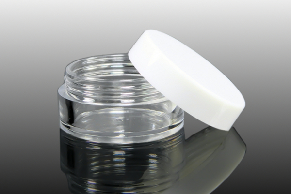 10 ml Acryldose Schraubdose Rund Deckel Weiss S39