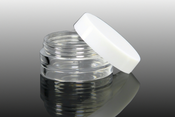 8 ml Acryldose Schraubdose Rund Deckel Weiss S4