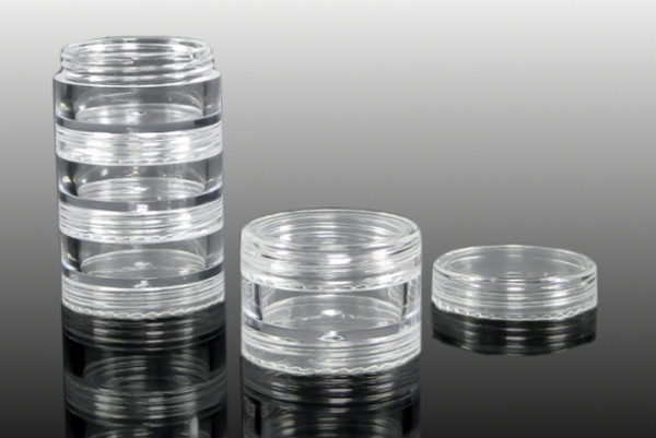 10 ml Acryldose Schraubdose Rund Stapelbar Set S5