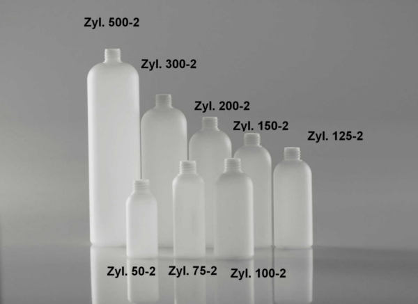 100 ml Zylinderflasche natur HDPE